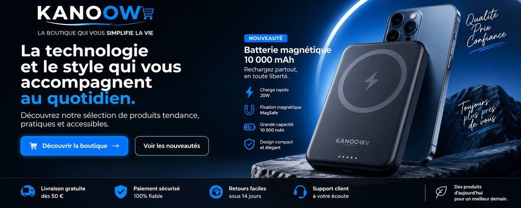 L’univers des accessoires technologiques KANOOW